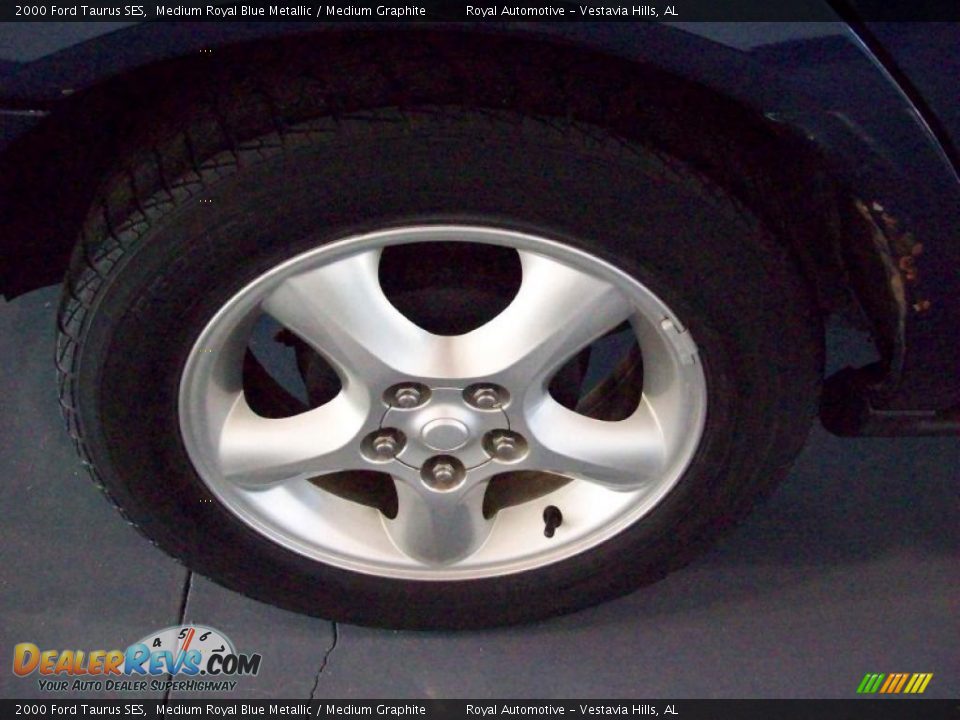 2000 Ford Taurus SES Medium Royal Blue Metallic / Medium Graphite Photo #7