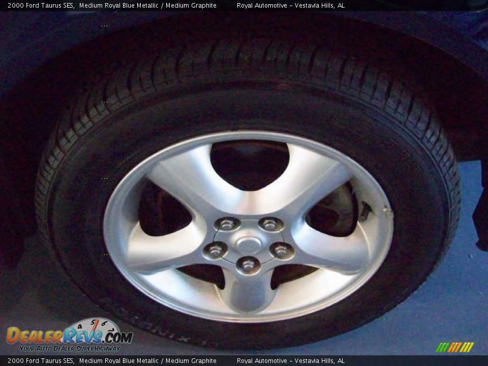 2000 Ford Taurus SES Medium Royal Blue Metallic / Medium Graphite Photo #8