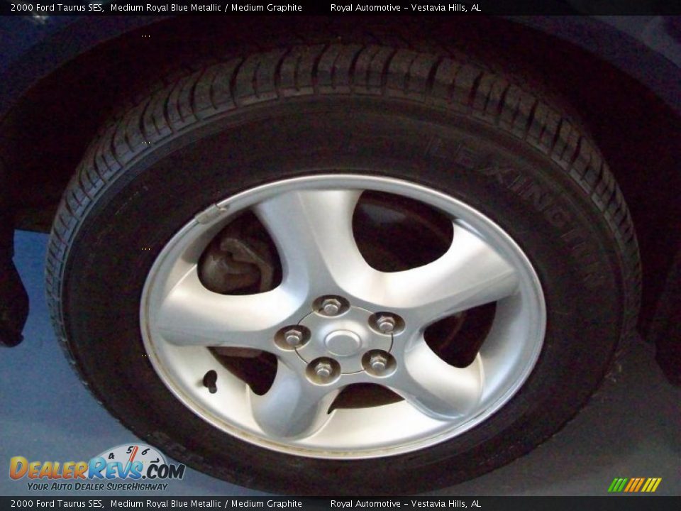 2000 Ford Taurus SES Medium Royal Blue Metallic / Medium Graphite Photo #9