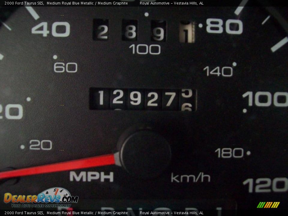 2000 Ford Taurus SES Medium Royal Blue Metallic / Medium Graphite Photo #15
