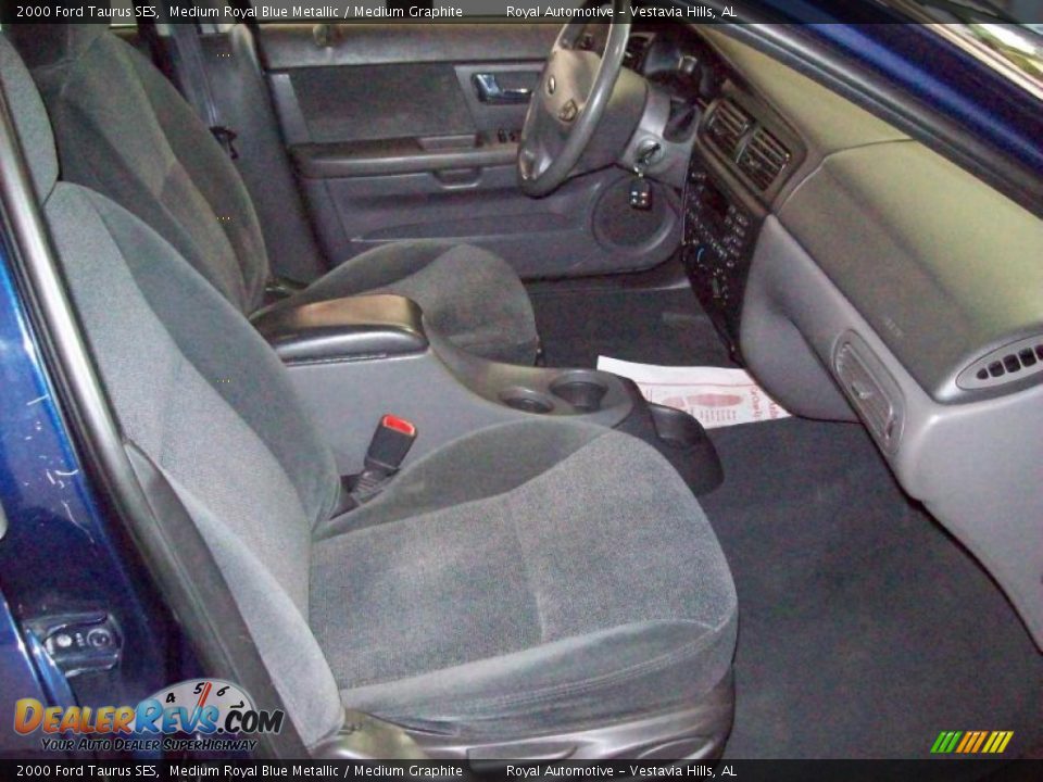 2000 Ford Taurus SES Medium Royal Blue Metallic / Medium Graphite Photo #26