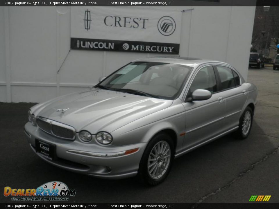 2007 Jaguar X-Type 3.0 Liquid Silver Metallic / Stone Photo #1
