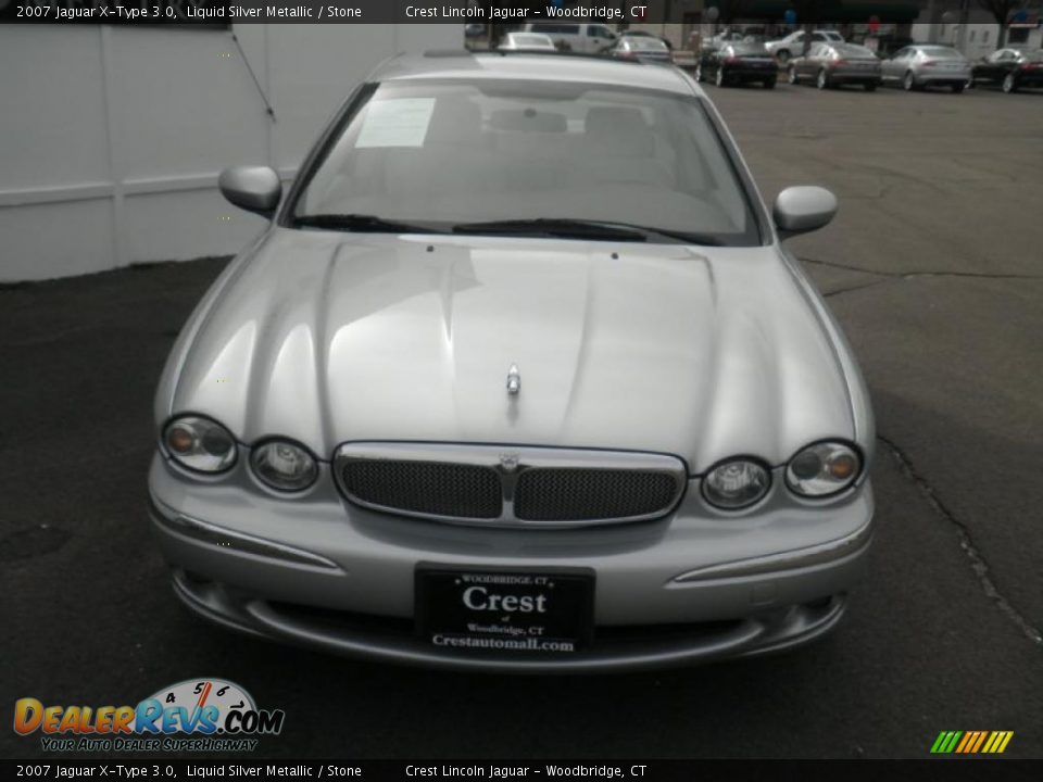 2007 Jaguar X-Type 3.0 Liquid Silver Metallic / Stone Photo #2