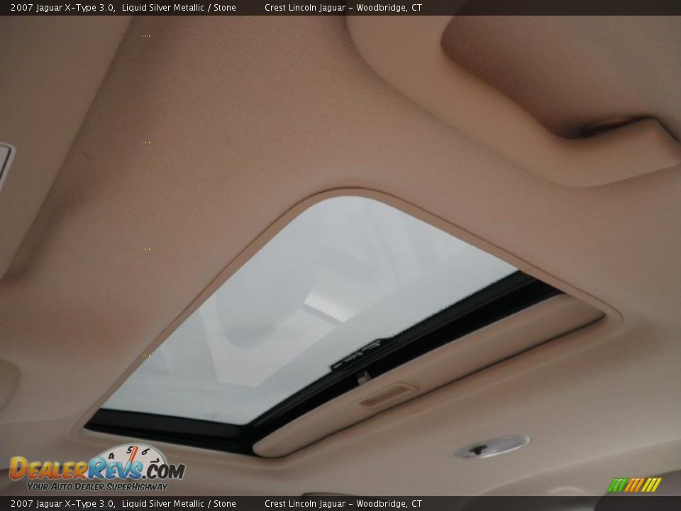 2007 Jaguar X-Type 3.0 Liquid Silver Metallic / Stone Photo #10