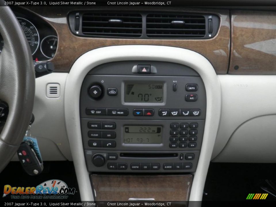 2007 Jaguar X-Type 3.0 Liquid Silver Metallic / Stone Photo #11