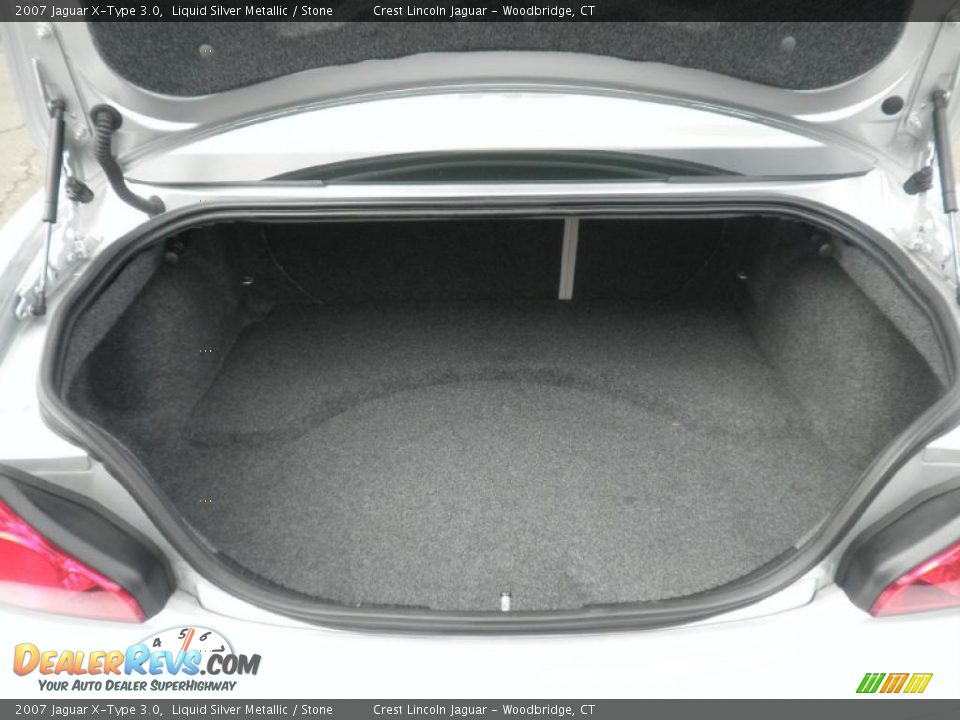2007 Jaguar X-Type 3.0 Liquid Silver Metallic / Stone Photo #13