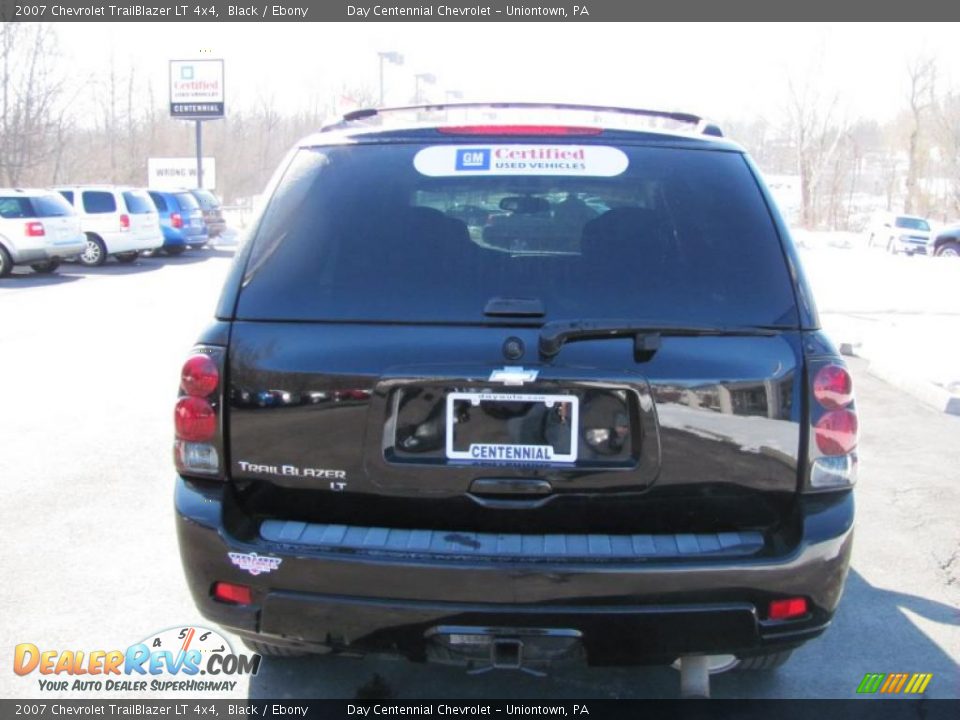 2007 Chevrolet TrailBlazer LT 4x4 Black / Ebony Photo #3
