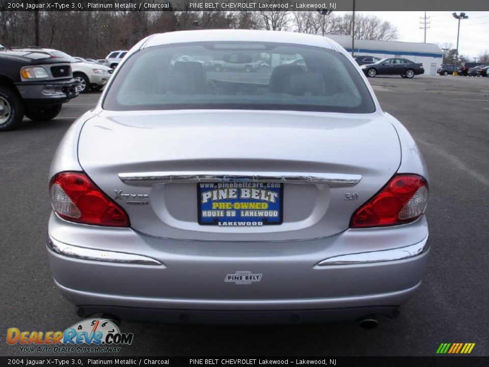 2004 Jaguar X-Type 3.0 Platinum Metallic / Charcoal Photo #5