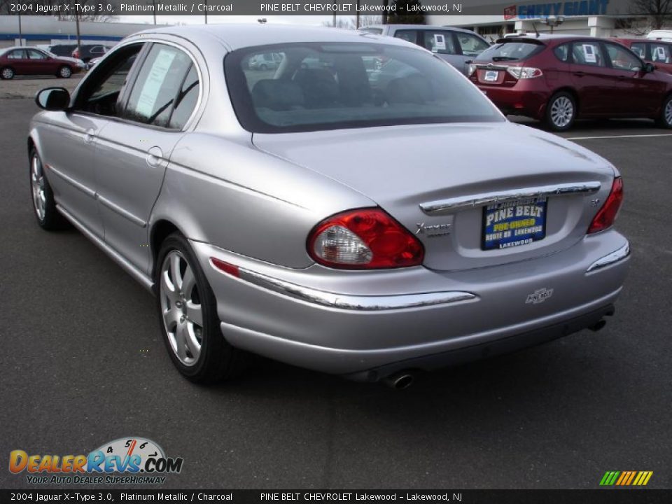 2004 Jaguar X-Type 3.0 Platinum Metallic / Charcoal Photo #6