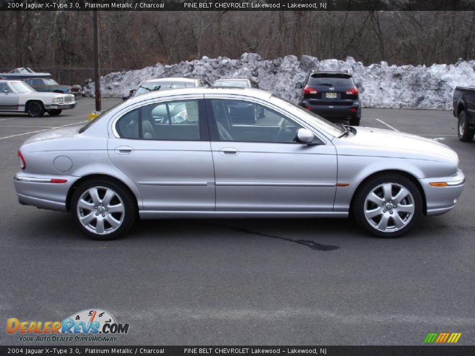 2004 Jaguar X-Type 3.0 Platinum Metallic / Charcoal Photo #7