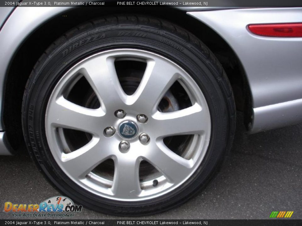 2004 Jaguar X-Type 3.0 Platinum Metallic / Charcoal Photo #8