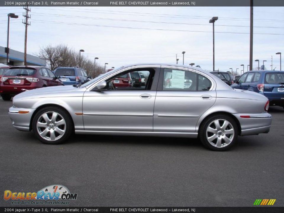 2004 Jaguar X-Type 3.0 Platinum Metallic / Charcoal Photo #9