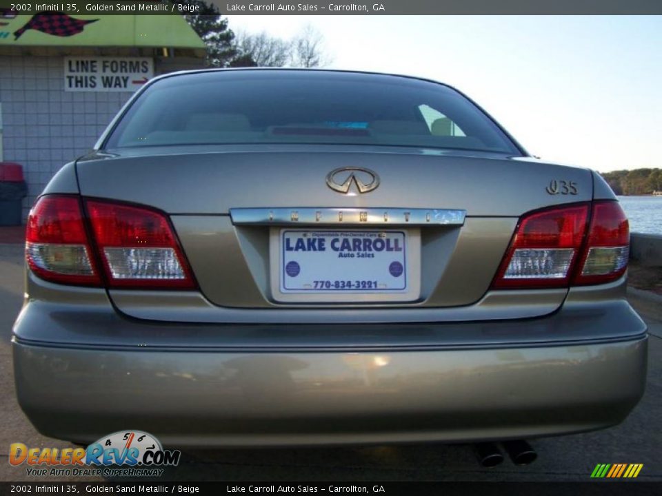 2002 Infiniti I 35 Golden Sand Metallic / Beige Photo #16