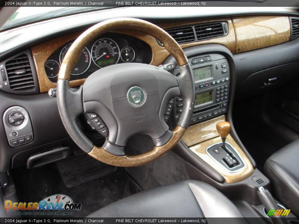 2004 Jaguar X-Type 3.0 Platinum Metallic / Charcoal Photo #12