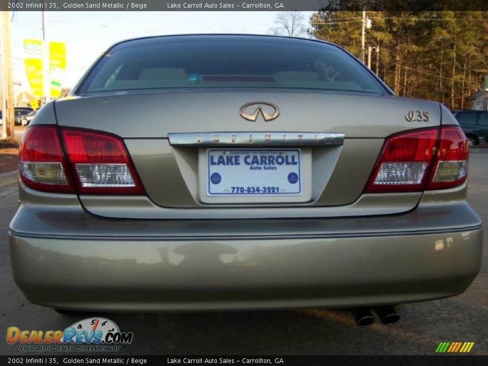 2002 Infiniti I 35 Golden Sand Metallic / Beige Photo #18