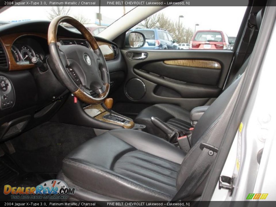 2004 Jaguar X-Type 3.0 Platinum Metallic / Charcoal Photo #13