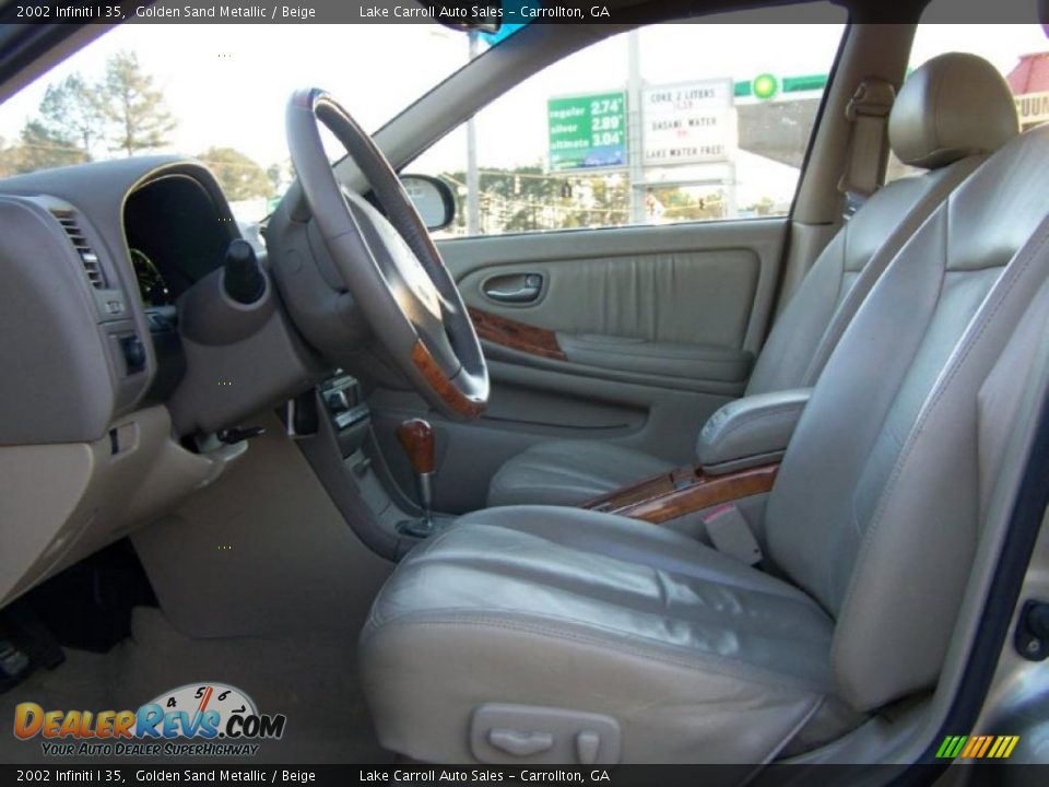 2002 Infiniti I 35 Golden Sand Metallic / Beige Photo #21