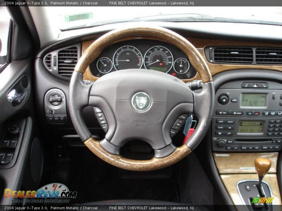 2004 Jaguar X-Type 3.0 Platinum Metallic / Charcoal Photo #16