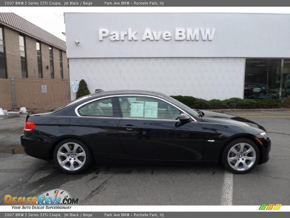 2007 BMW 3 Series 335i Coupe Jet Black / Beige Photo #1