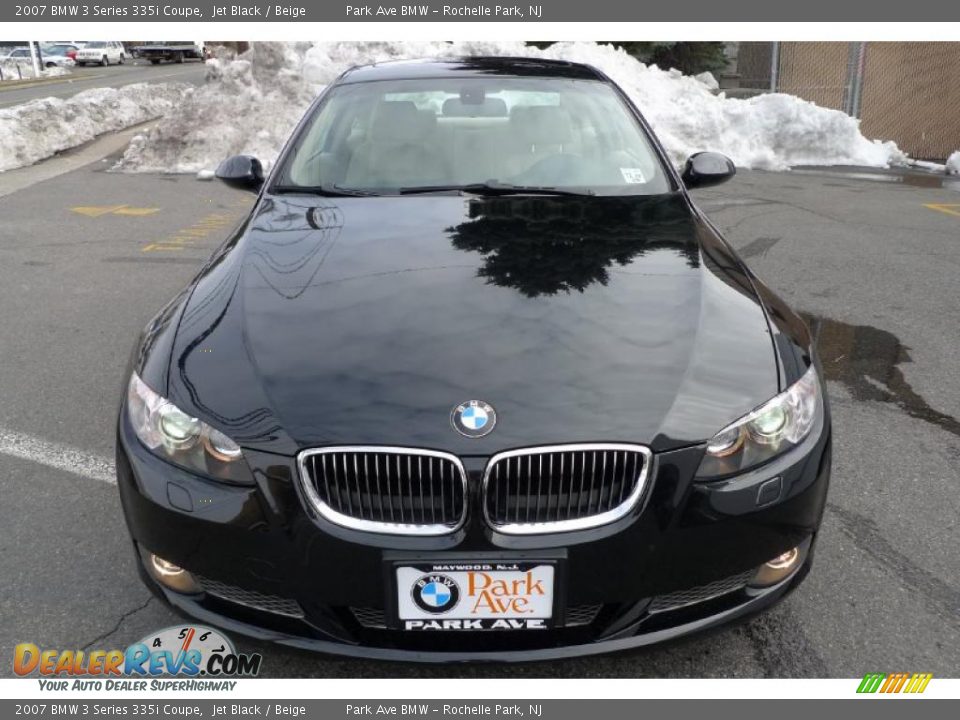 2007 BMW 3 Series 335i Coupe Jet Black / Beige Photo #6