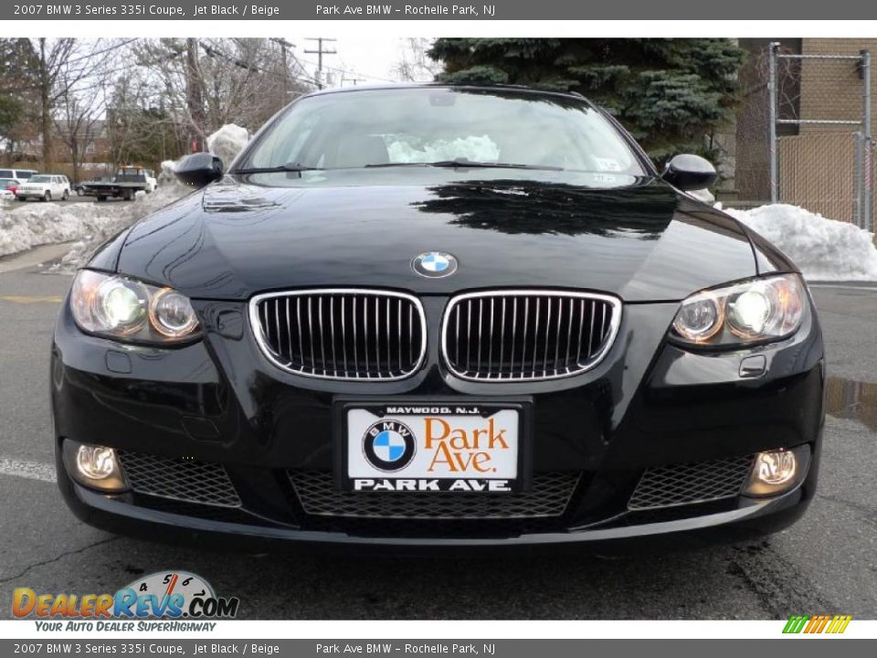 2007 BMW 3 Series 335i Coupe Jet Black / Beige Photo #8