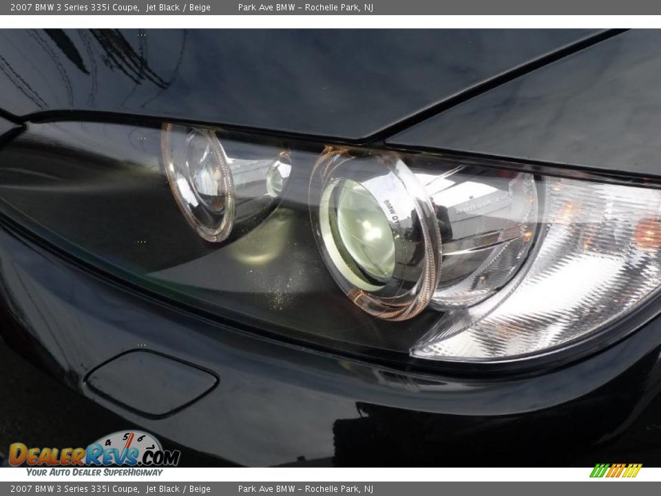 2007 BMW 3 Series 335i Coupe Jet Black / Beige Photo #10