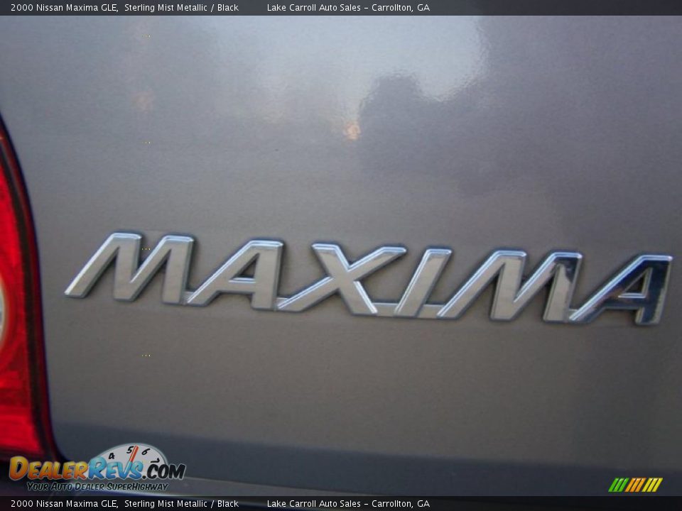 2000 Nissan Maxima GLE Sterling Mist Metallic / Black Photo #10