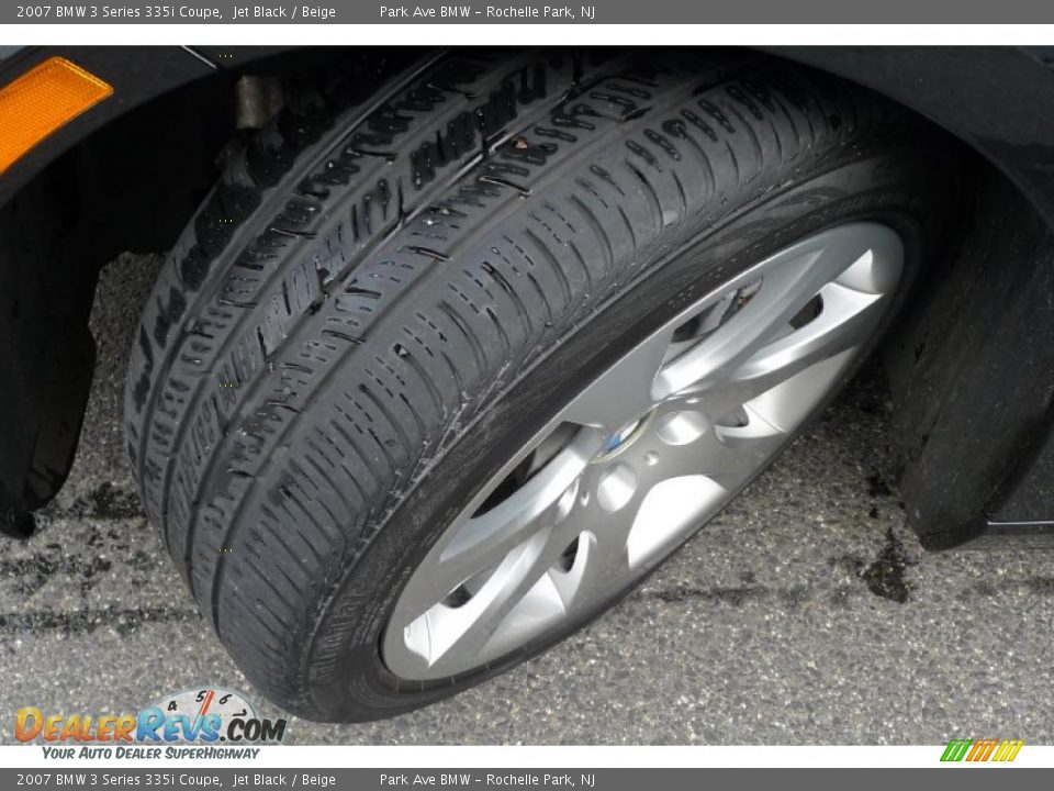 2007 BMW 3 Series 335i Coupe Jet Black / Beige Photo #21