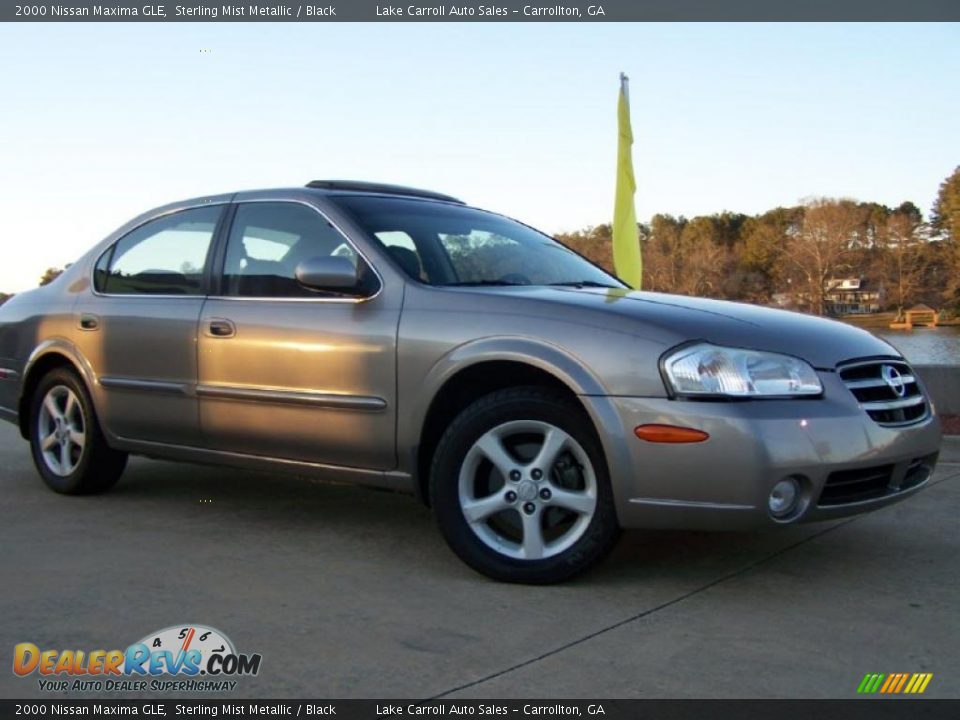 2000 Nissan Maxima GLE Sterling Mist Metallic / Black Photo #11