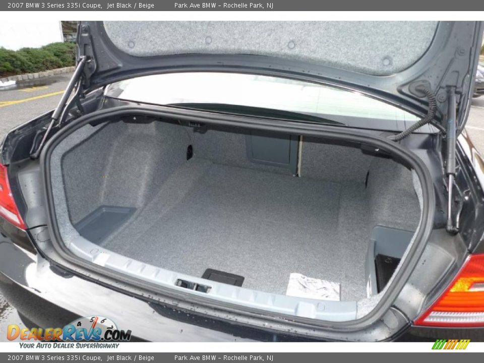 2007 BMW 3 Series 335i Coupe Jet Black / Beige Photo #23