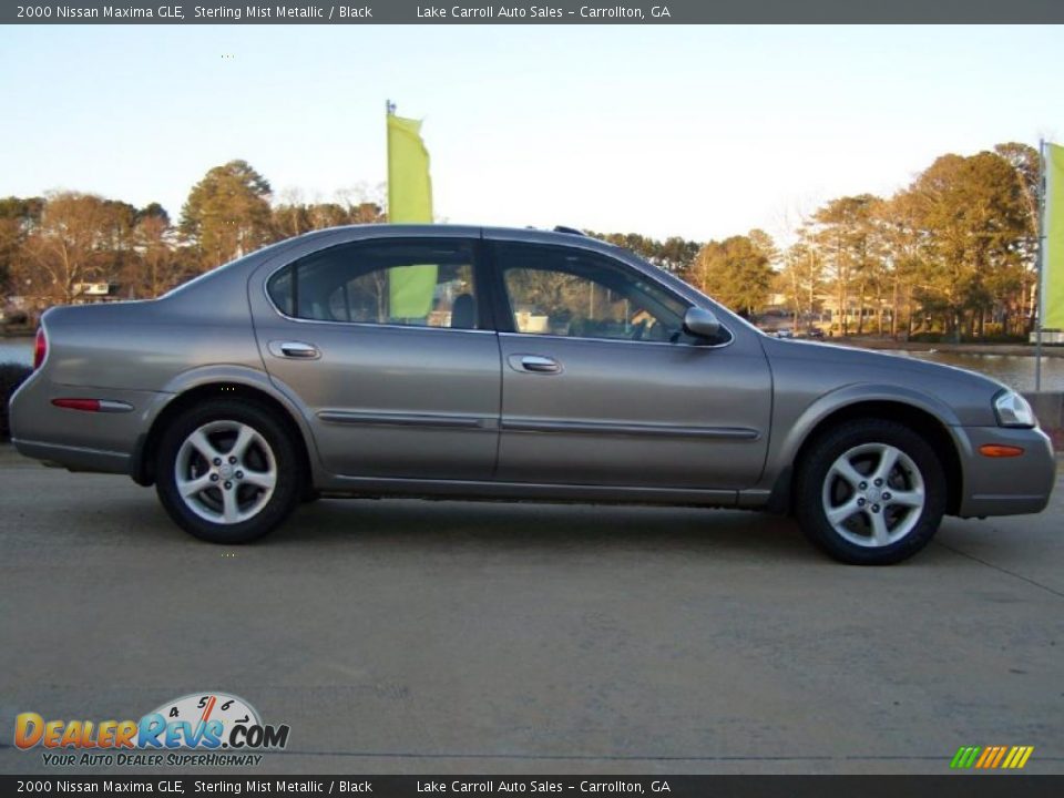 2000 Nissan Maxima GLE Sterling Mist Metallic / Black Photo #13