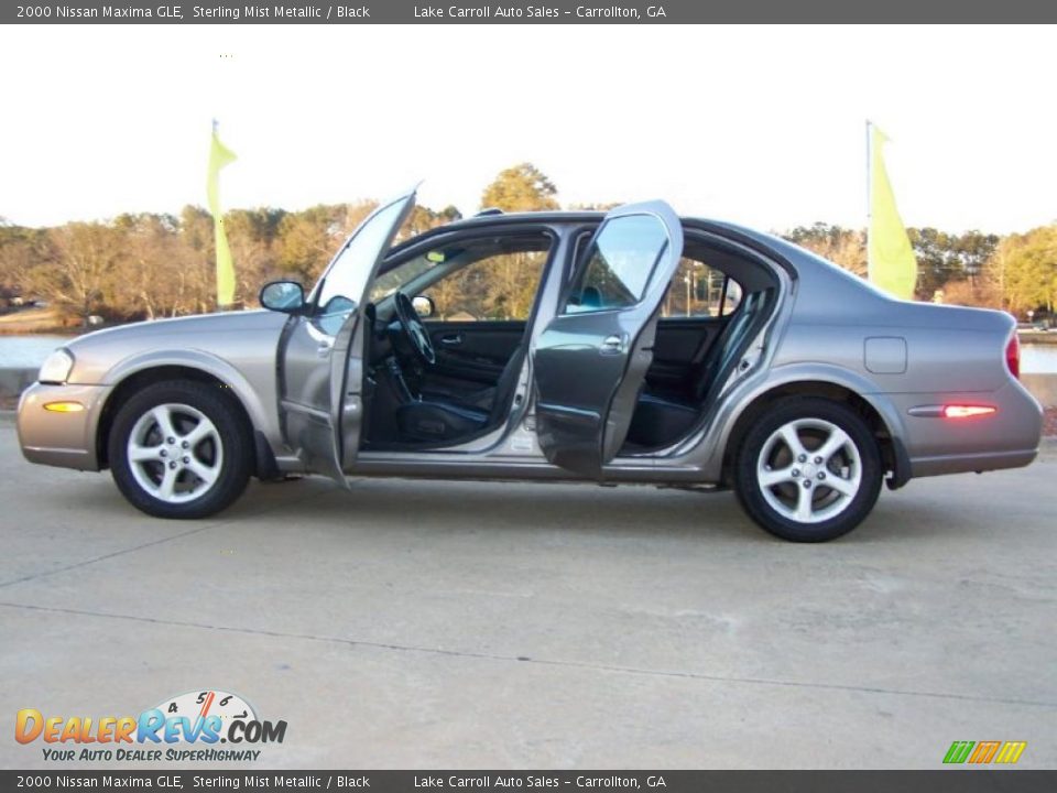 2000 Nissan Maxima GLE Sterling Mist Metallic / Black Photo #16