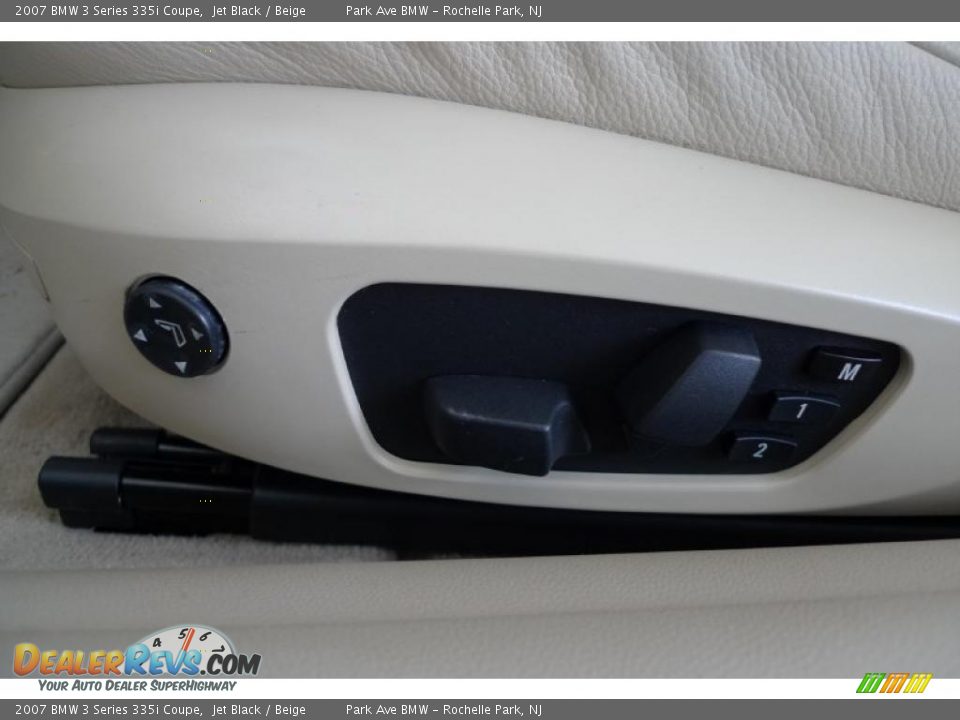 2007 BMW 3 Series 335i Coupe Jet Black / Beige Photo #28