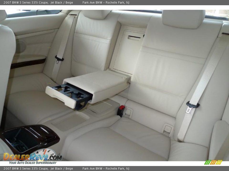 2007 BMW 3 Series 335i Coupe Jet Black / Beige Photo #30