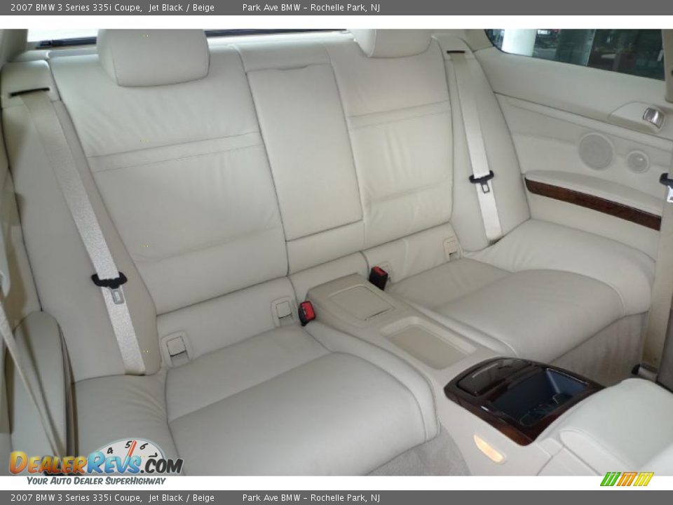 2007 BMW 3 Series 335i Coupe Jet Black / Beige Photo #31