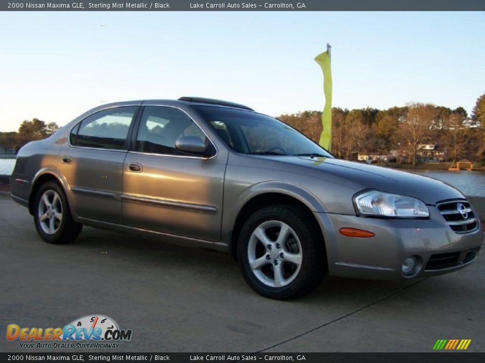 2000 Nissan Maxima GLE Sterling Mist Metallic / Black Photo #23