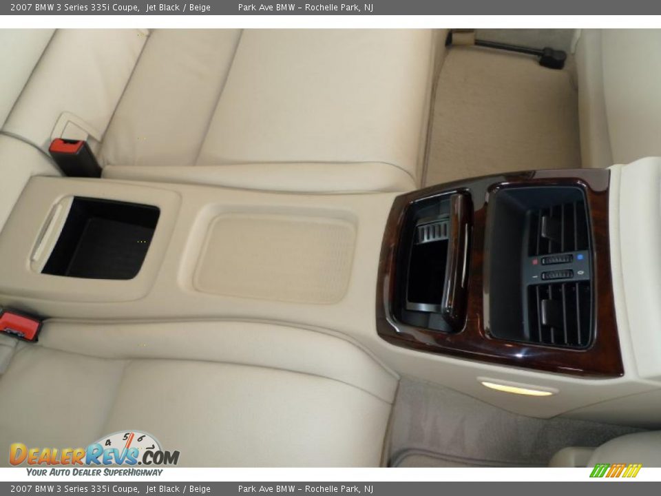 2007 BMW 3 Series 335i Coupe Jet Black / Beige Photo #33