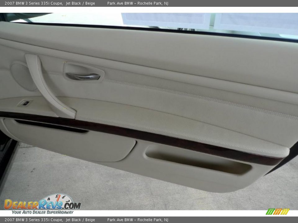 2007 BMW 3 Series 335i Coupe Jet Black / Beige Photo #34