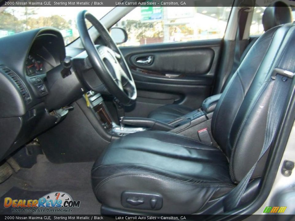 2000 Nissan Maxima GLE Sterling Mist Metallic / Black Photo #26