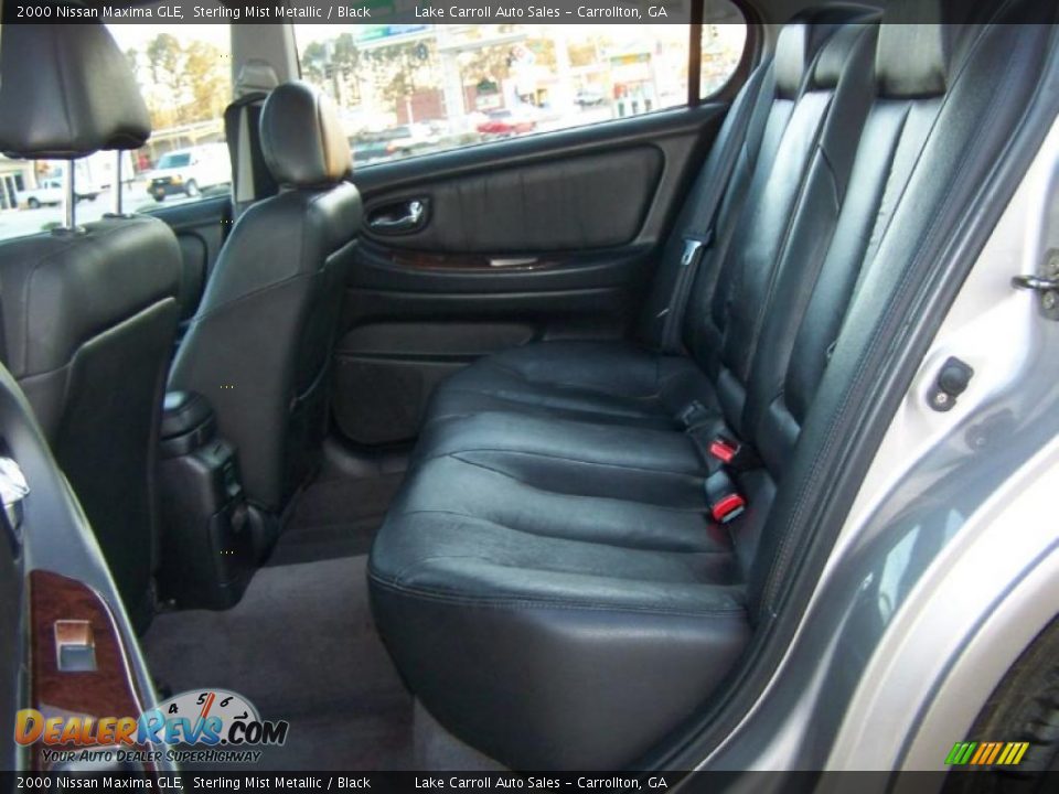 2000 Nissan Maxima GLE Sterling Mist Metallic / Black Photo #28