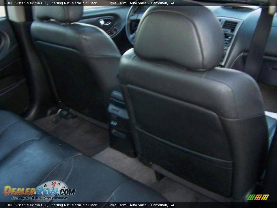 2000 Nissan Maxima GLE Sterling Mist Metallic / Black Photo #34
