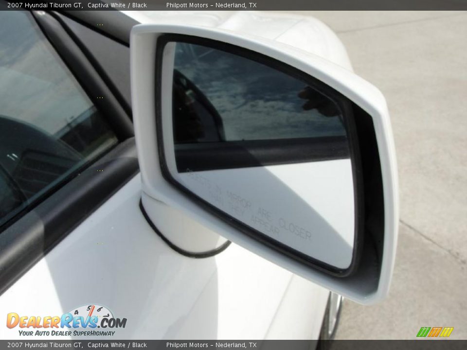 2007 Hyundai Tiburon GT Captiva White / Black Photo #21