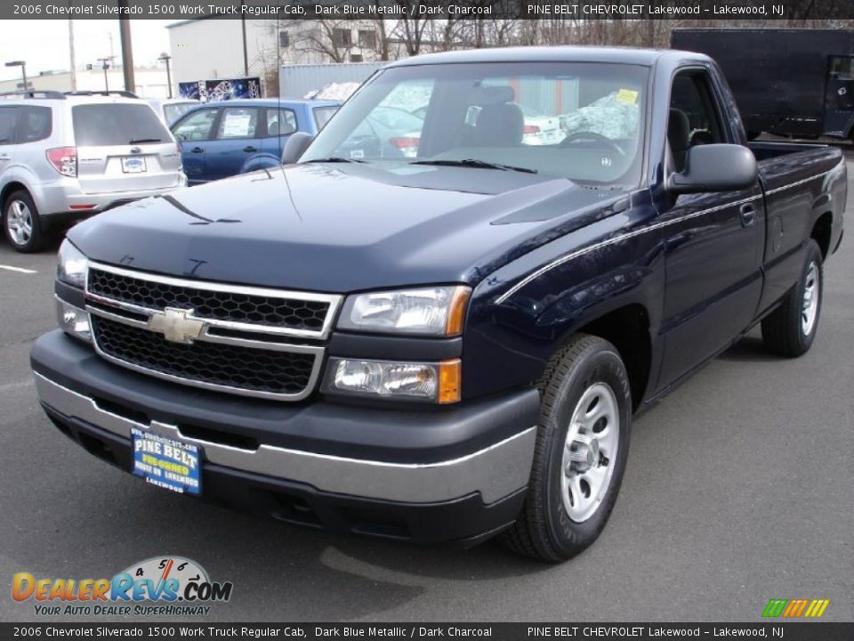 2006 Chevrolet Silverado 1500 Work Truck Regular Cab Dark Blue Metallic / Dark Charcoal Photo #1