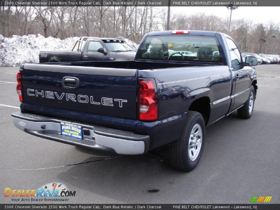 2006 Chevrolet Silverado 1500 Work Truck Regular Cab Dark Blue Metallic / Dark Charcoal Photo #4