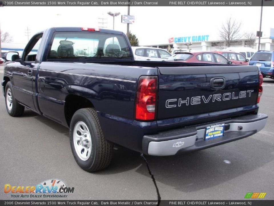 2006 Chevrolet Silverado 1500 Work Truck Regular Cab Dark Blue Metallic / Dark Charcoal Photo #6