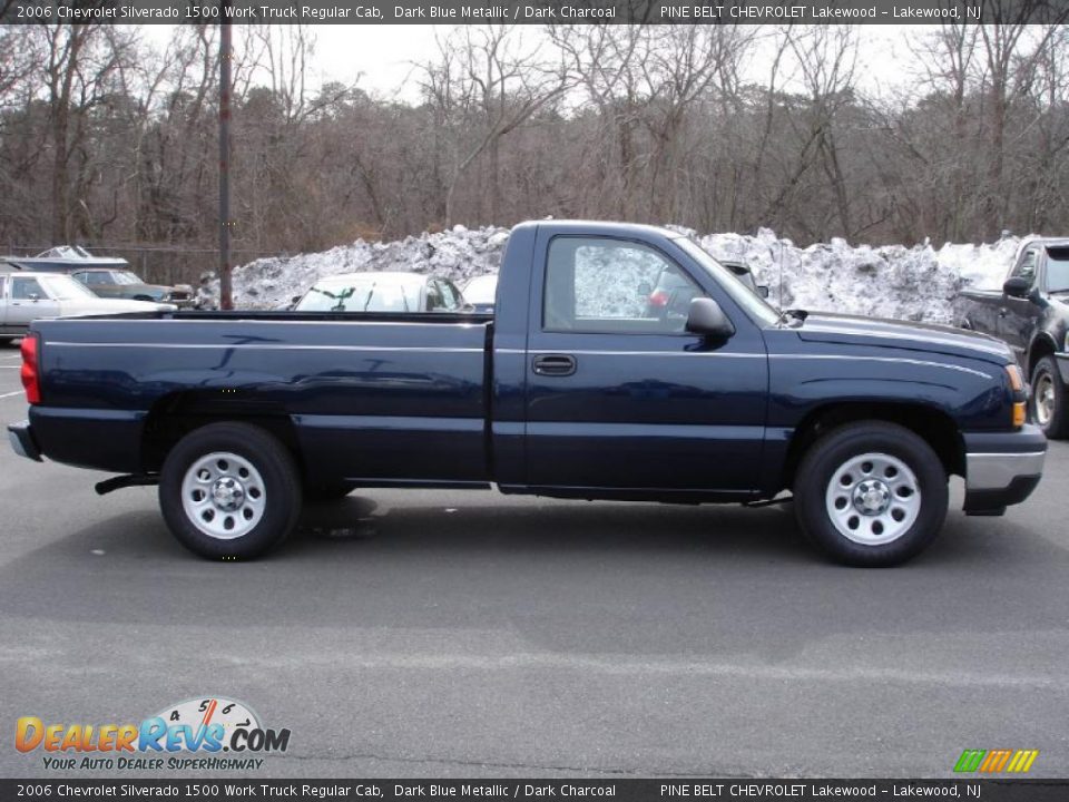 2006 Chevrolet Silverado 1500 Work Truck Regular Cab Dark Blue Metallic / Dark Charcoal Photo #7