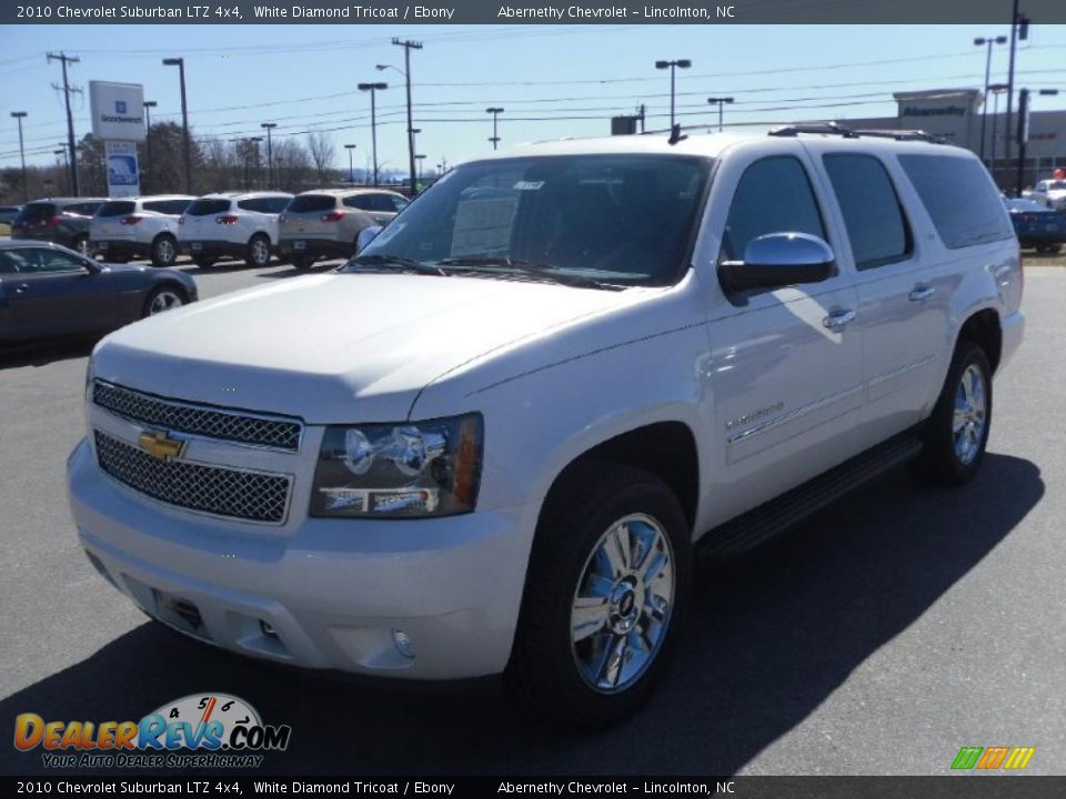 2010 Chevrolet Suburban LTZ 4x4 White Diamond Tricoat / Ebony Photo #1
