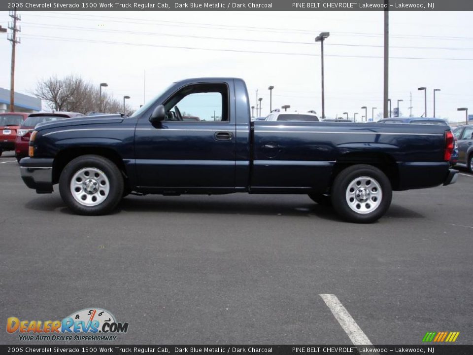 2006 Chevrolet Silverado 1500 Work Truck Regular Cab Dark Blue Metallic / Dark Charcoal Photo #9