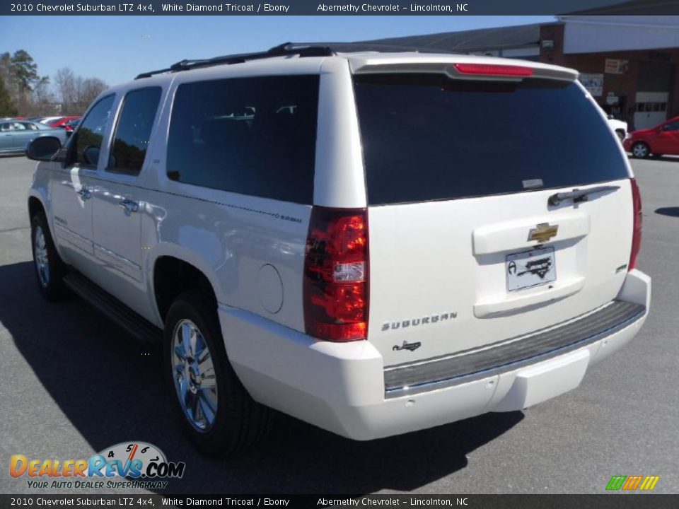 2010 Chevrolet Suburban LTZ 4x4 White Diamond Tricoat / Ebony Photo #2