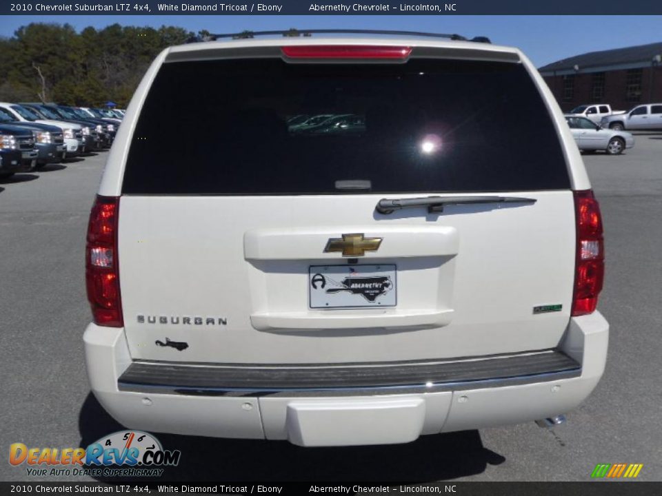 2010 Chevrolet Suburban LTZ 4x4 White Diamond Tricoat / Ebony Photo #3
